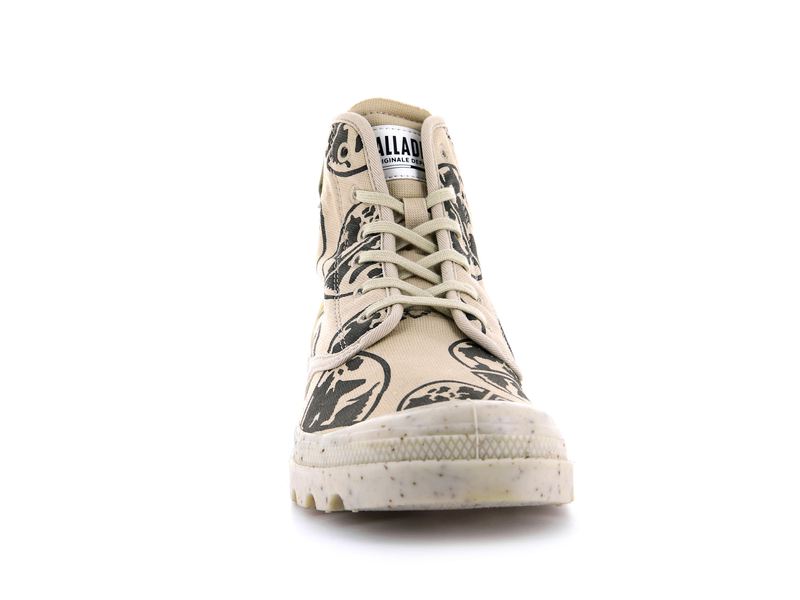 Beige Kids' Palladium Pampa Eco-Versary 75th Boots | 9241MYFNT