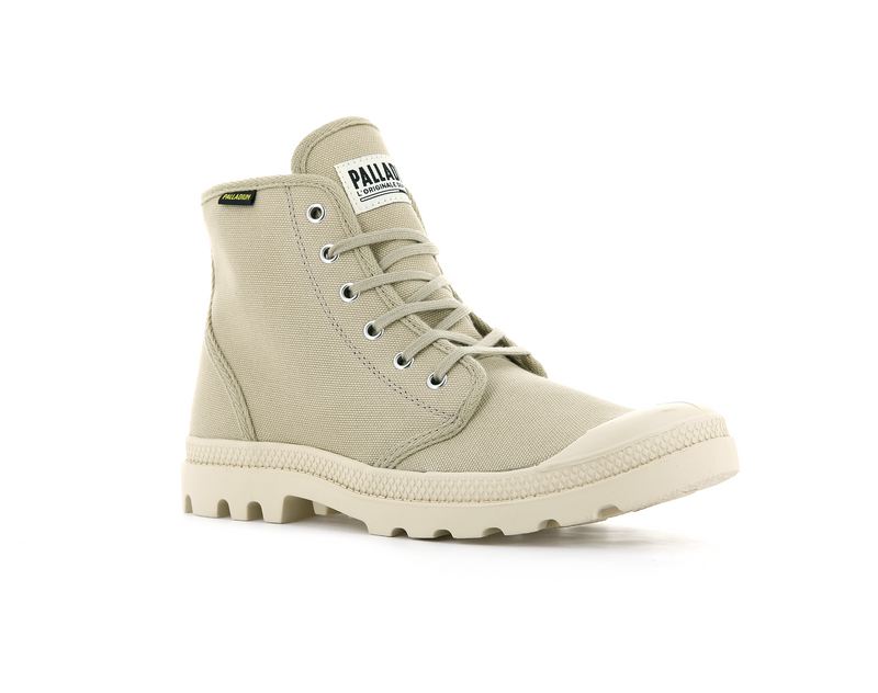 Beige Kids' Palladium Pampa Hi Originale Boots | 3189TAWSF