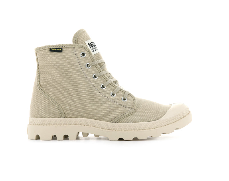 Beige Kids\' Palladium Pampa Hi Originale Boots | 3189TAWSF