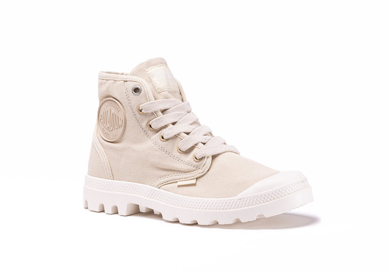 Beige Kids' Palladium Pampa Hi V Boots | 4105ADQIT