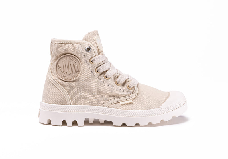 Beige Kids\' Palladium Pampa Hi V Boots | 4105ADQIT