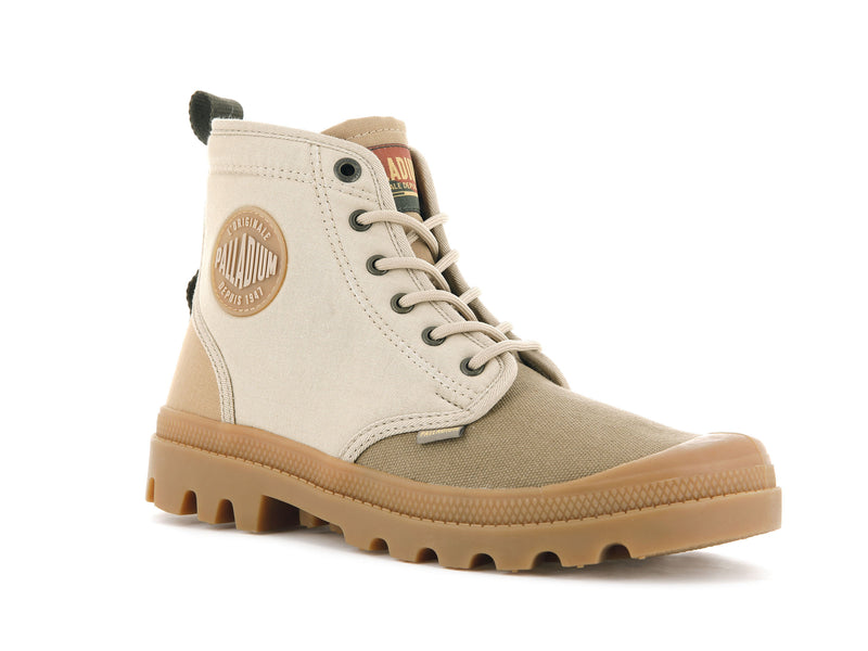 Beige Kids' Palladium Pampa Shade 75th Boots | 1345XPOTR