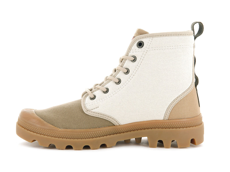 Beige Kids' Palladium Pampa Shade 75th Boots | 1345XPOTR