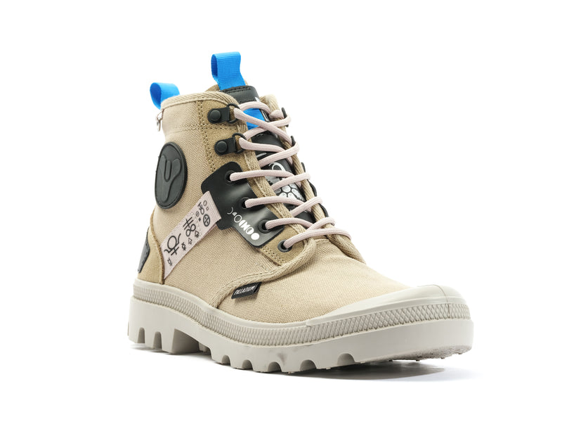 Beige Kids' Palladium Pampa Witch Queen X Destiny Boots | 0852WYFAI