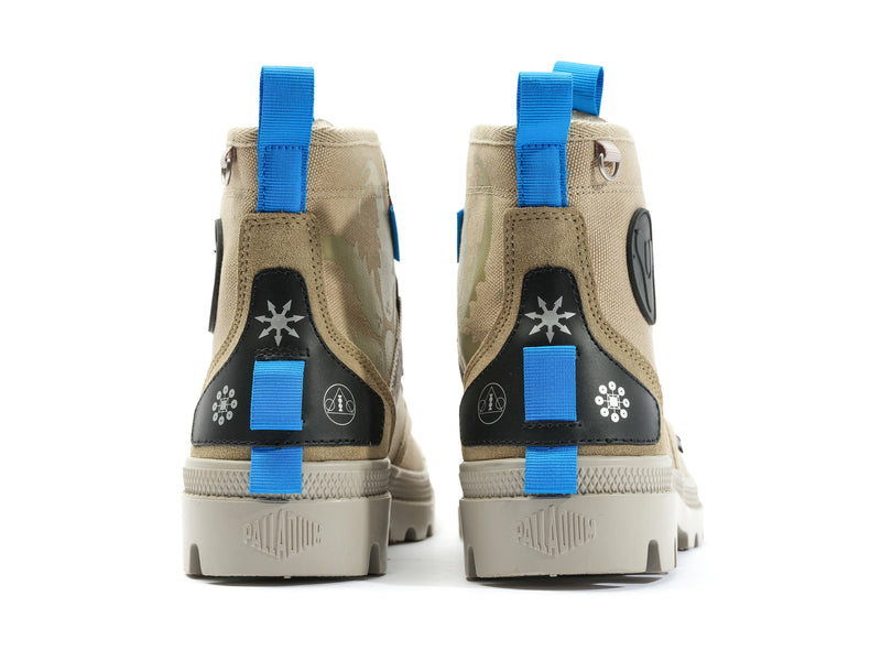 Beige Kids' Palladium Pampa Witch Queen X Destiny Boots | 0852WYFAI