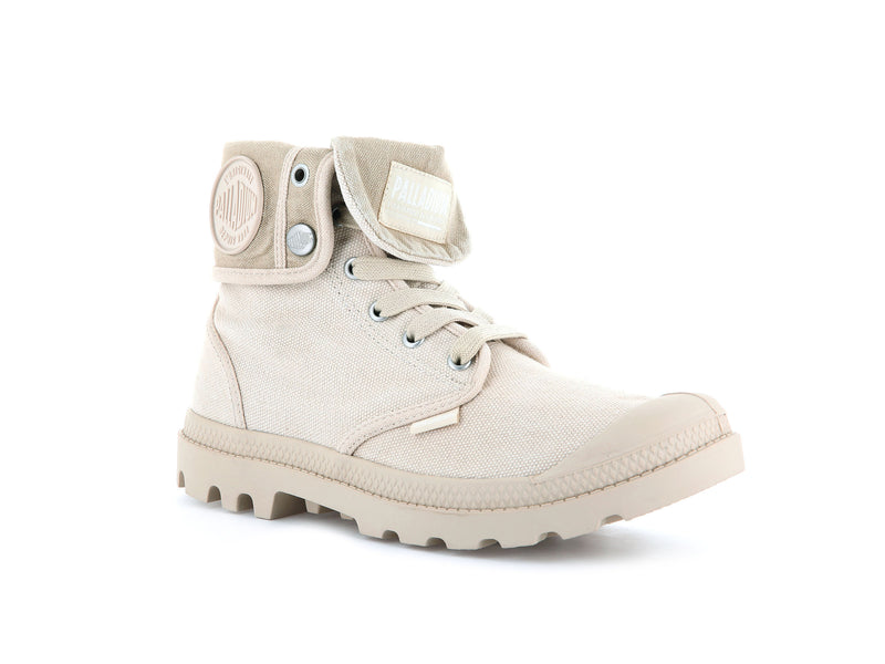 Beige Men's Palladium Baggy Boots | 4873NXPEM