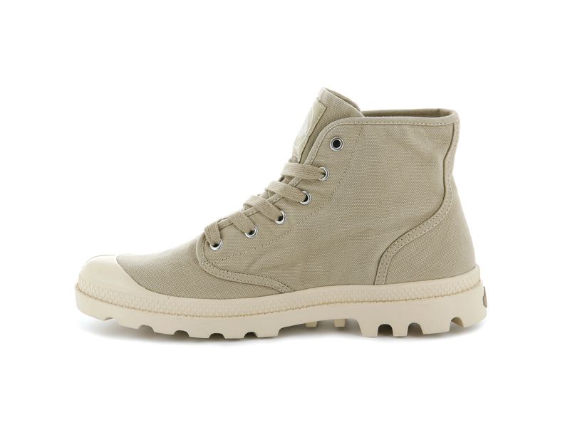 Beige Men's Palladium Pampa Hi Boots | 8513SJCWN