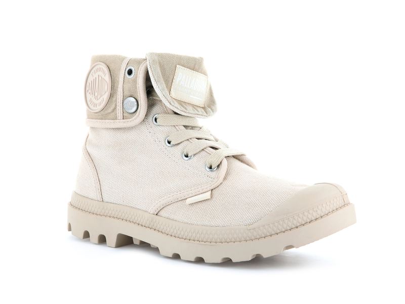 Beige Women's Palladium Baggy Boots | 6798GUYKX