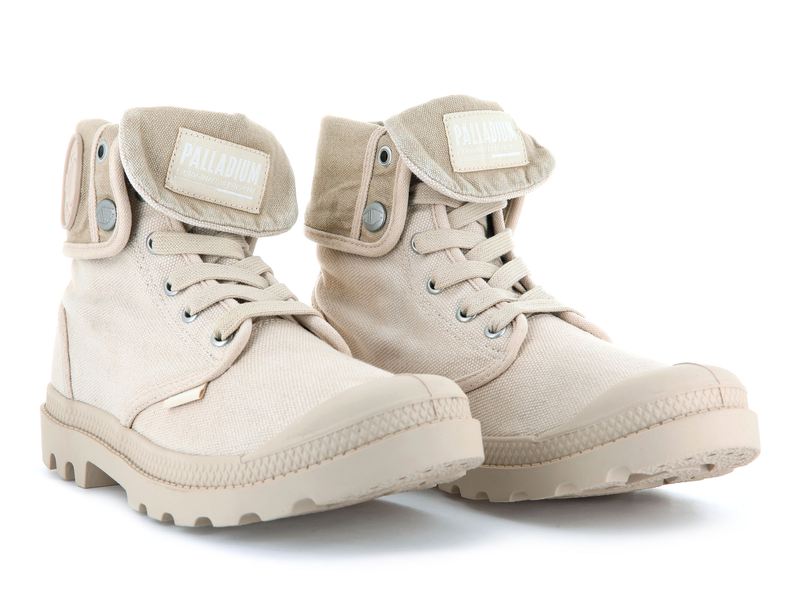 Beige Women's Palladium Baggy Boots | 6798GUYKX