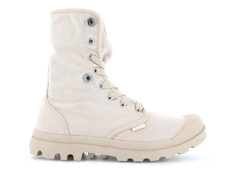 Beige Women's Palladium Baggy Boots | 6798GUYKX