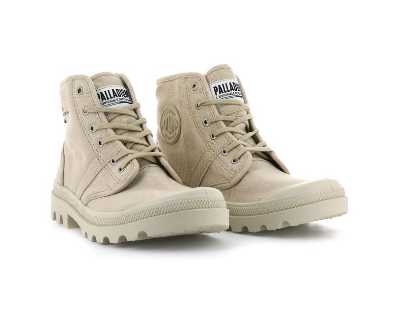 Beige Women's Palladium Pallabrousse Legion Boots | 1925VXCKP