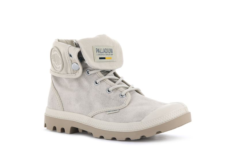 Beige Women's Palladium Pampa Baggy Wax Boots | 4967COWDA