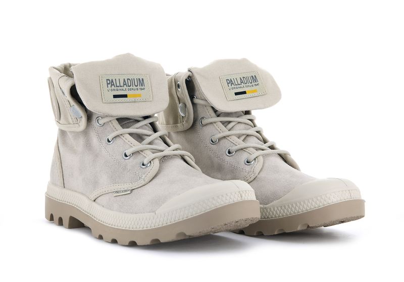 Beige Women's Palladium Pampa Baggy Wax Boots | 4967COWDA