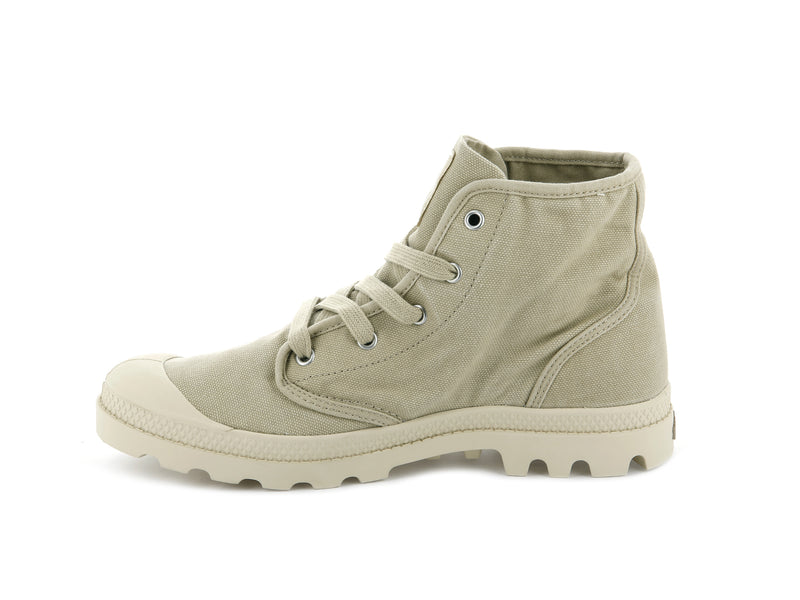 Beige Women's Palladium Pampa Hi Boots | 0347MWKNZ