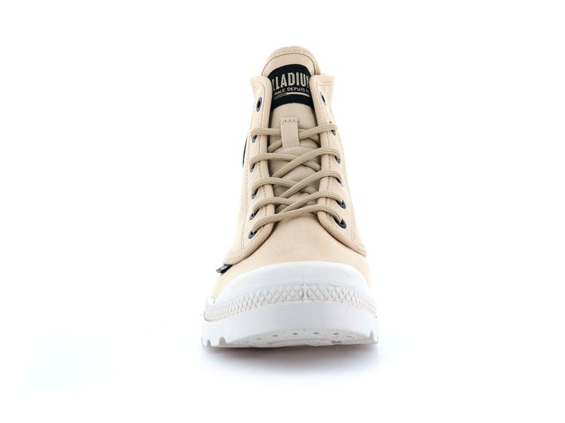 Beige Women's Palladium Pampa Hi Htg Supply Boots | 5496UITLR