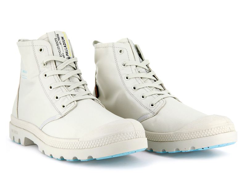 Beige Women's Palladium Pampa Lite+ Recycle Wp+ High Tops | 6293UBIZP