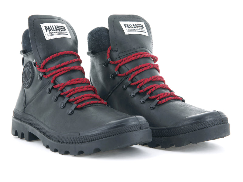 Black Kids' Palladium Legion Hiker High Tops | 2094NMHKY