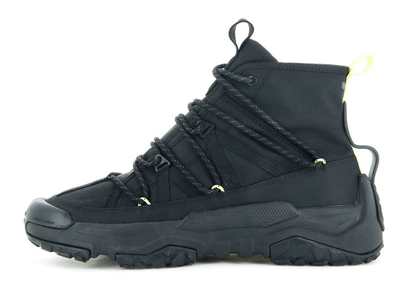 Black Kids' Palladium Off-Grid Cross Wp+ High Tops | 8165BSQAH