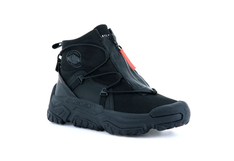 Black Kids' Palladium Off-Grid Hi Zip Waterproof + Low Tops | 1508YEXPQ