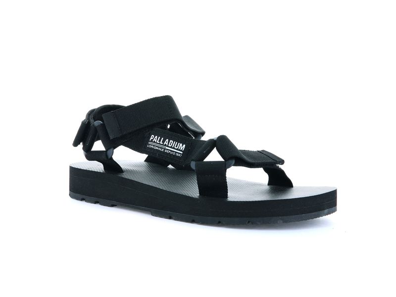 Black Kids' Palladium Outdoorsy Urbanity Sandals | 1089WDHRI