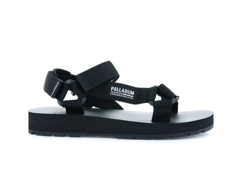 Black Kids\' Palladium Outdoorsy Urbanity Sandals | 1089WDHRI