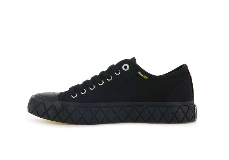 Black Kids' Palladium Palla Ace Canvas Low Tops | 9754WFZGL