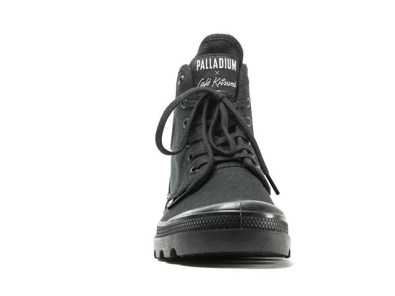 Black Kids' Palladium Pallabrousse X Kitsune High Tops | 9281JOFPN