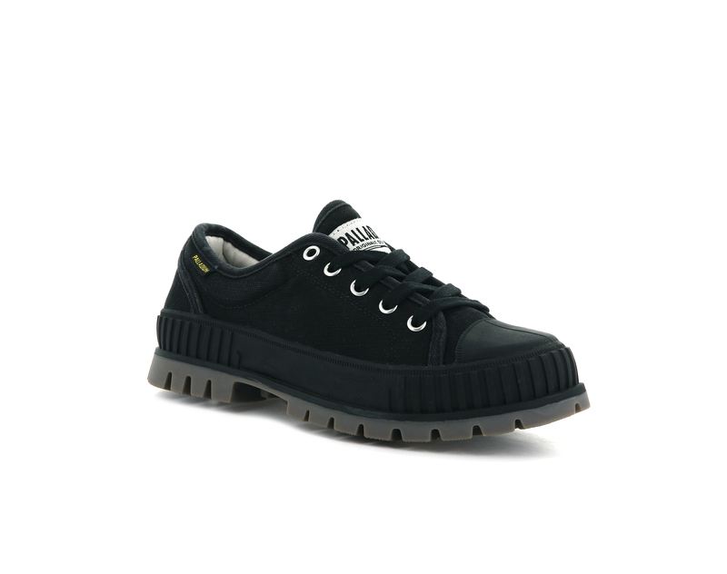 Black Kids' Palladium Pallashock Og Low Tops | 1325XWSQY