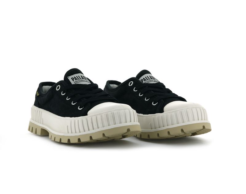 Black Kids' Palladium Pallashock Og Low Tops | 7936SVDXF