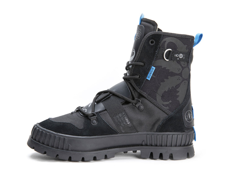 Black Kids' Palladium Pallashock Witch Queen X Destiny Boots | 7510ILBZW