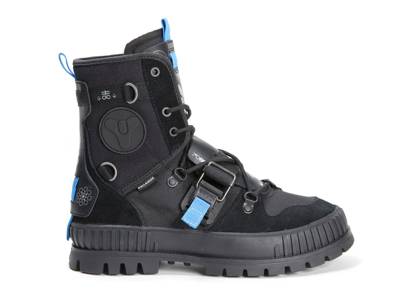 Black Kids\' Palladium Pallashock Witch Queen X Destiny Boots | 7510ILBZW