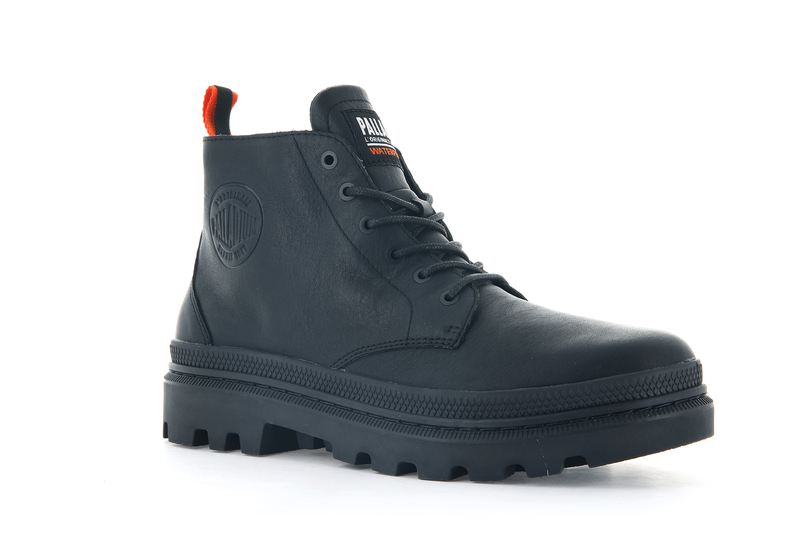 Black Kids' Palladium Pallatrooper Hi-2 Boots | 0972XRYOL