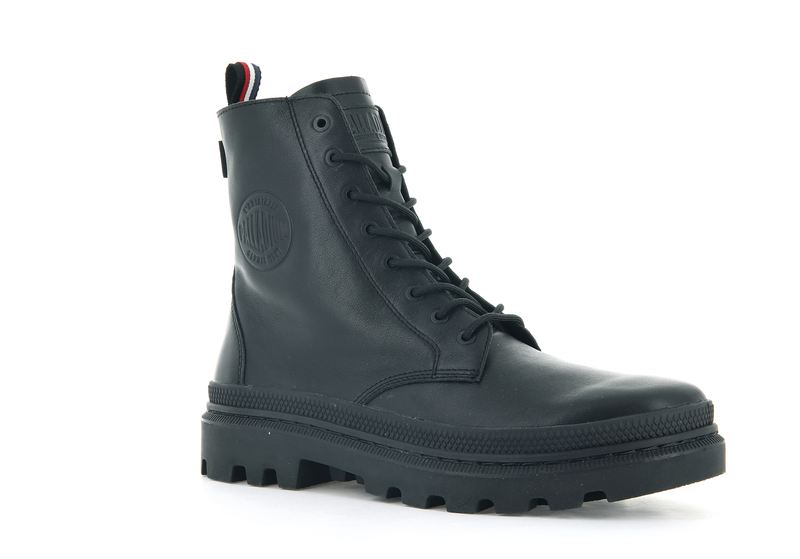 Black Kids' Palladium Pallatrooper Off-2 Boots | 0872WUNIF