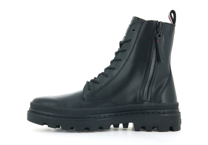 Black Kids' Palladium Pallatrooper Off-2 Boots | 0872WUNIF