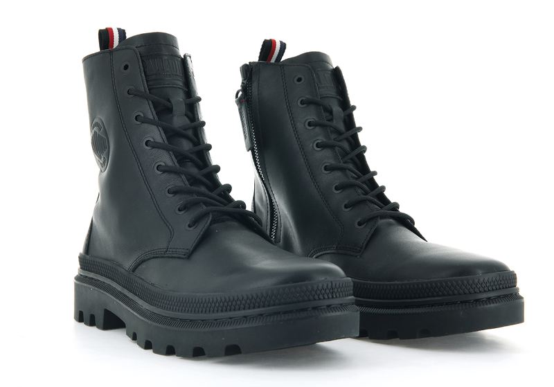 Black Kids' Palladium Pallatrooper Off-2 Boots | 0872WUNIF