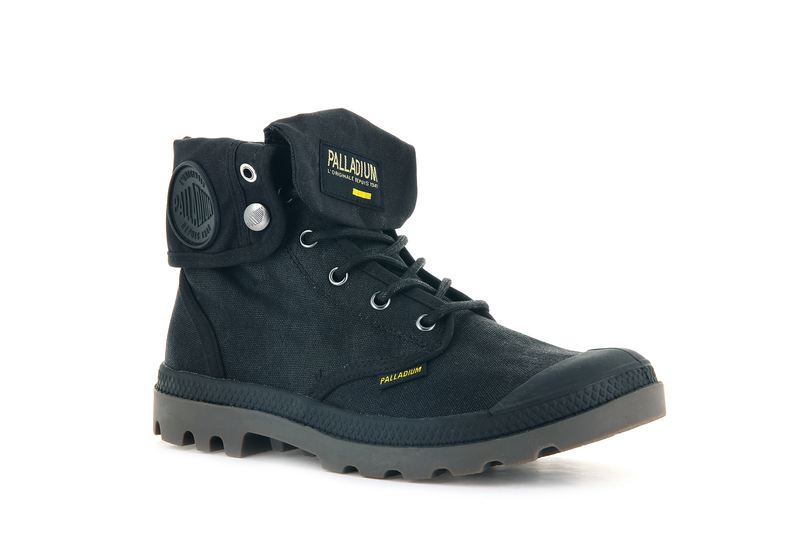 Black Kids' Palladium Pampa Baggy Wax Boots | 2483QBYIE