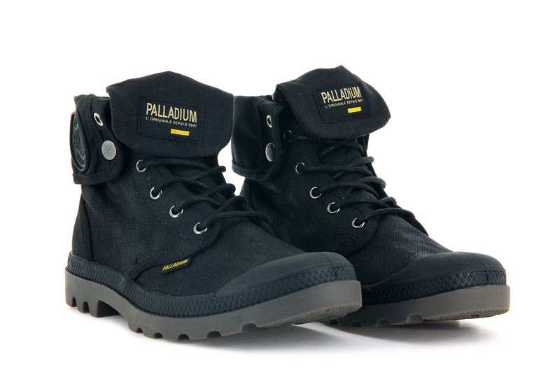 Black Kids' Palladium Pampa Baggy Wax Boots | 2483QBYIE