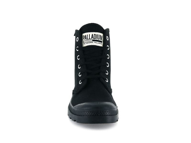 Black Kids' Palladium Pampa Hi Originale Boots | 5102RVZNS