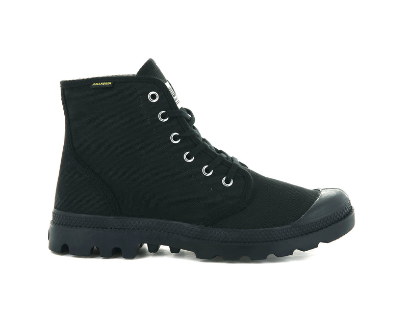 Black Kids\' Palladium Pampa Hi Originale Boots | 5102RVZNS