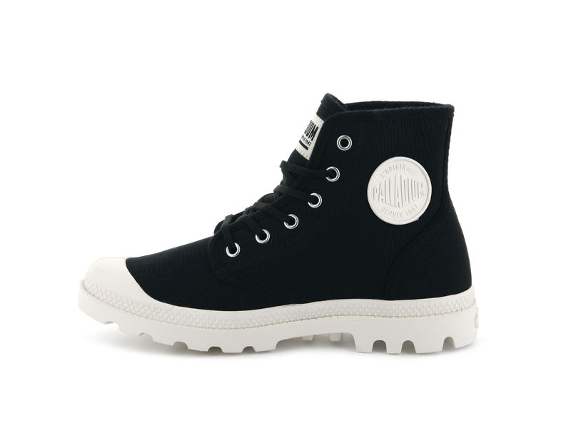 Black Kids' Palladium Pampa Hi Originale Boots | 9167QIXTN