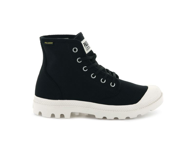 Black Kids\' Palladium Pampa Hi Originale Boots | 9167QIXTN