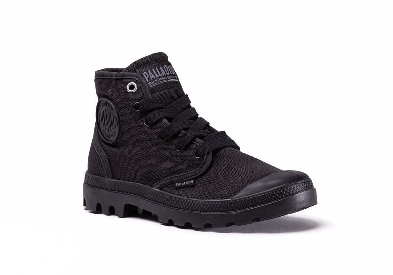 Black Kids' Palladium Pampa Hi V Boots | 0653HQATY