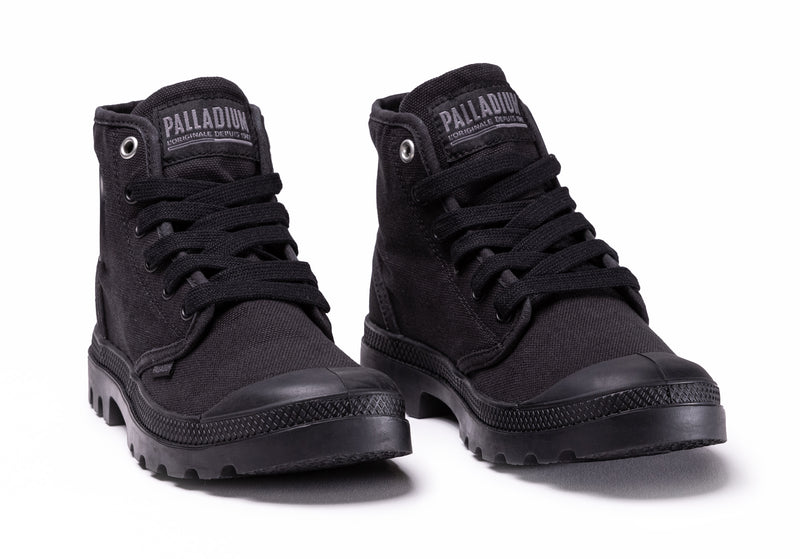 Black Kids' Palladium Pampa Hi V Boots | 0653HQATY