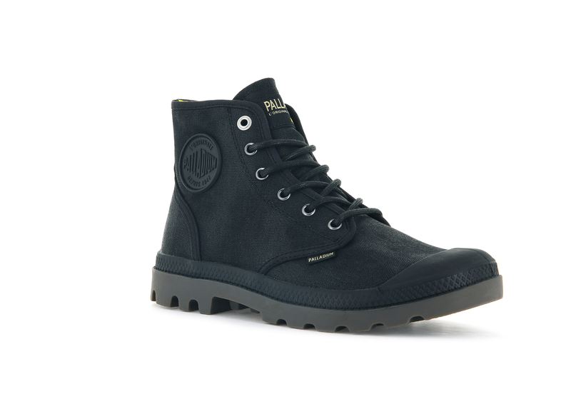 Black Kids' Palladium Pampa Hi Wax Boots | 8036LYVGK