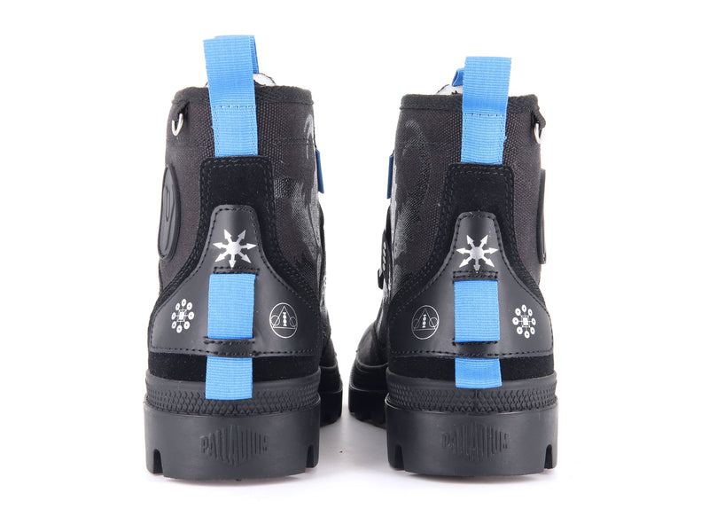 Black Kids' Palladium Pampa Witch Queen X Destiny Boots | 0749LEURY