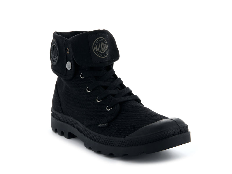 Black Men's Palladium Baggy Boots | 3619GEVAT