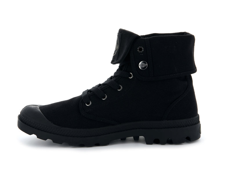 Black Men's Palladium Baggy Boots | 3619GEVAT