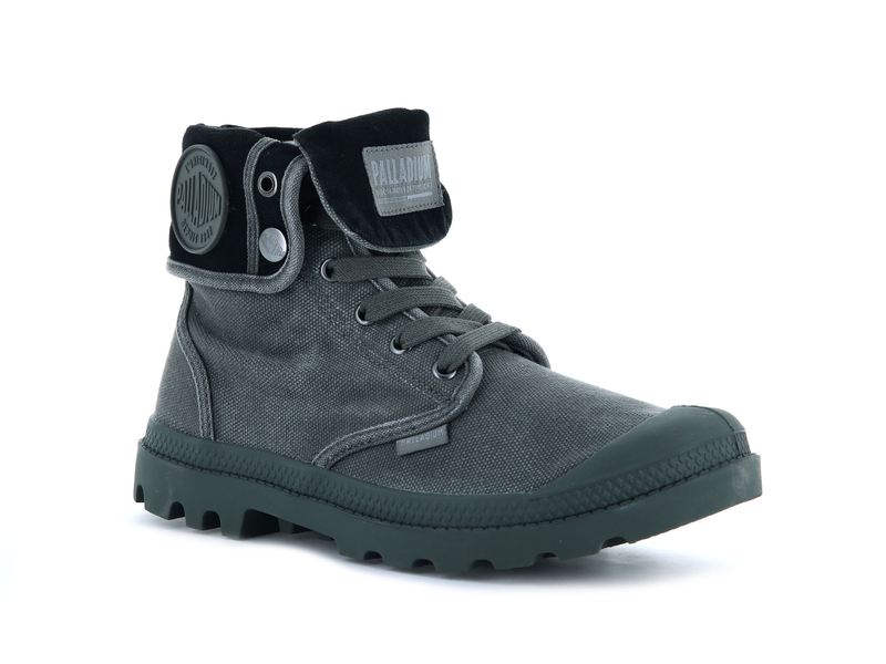 Black Men's Palladium Baggy Boots | 8321KUOCP