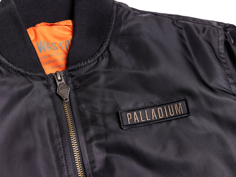 Black Men's Palladium City Flight Jackets | 0679OUZWM