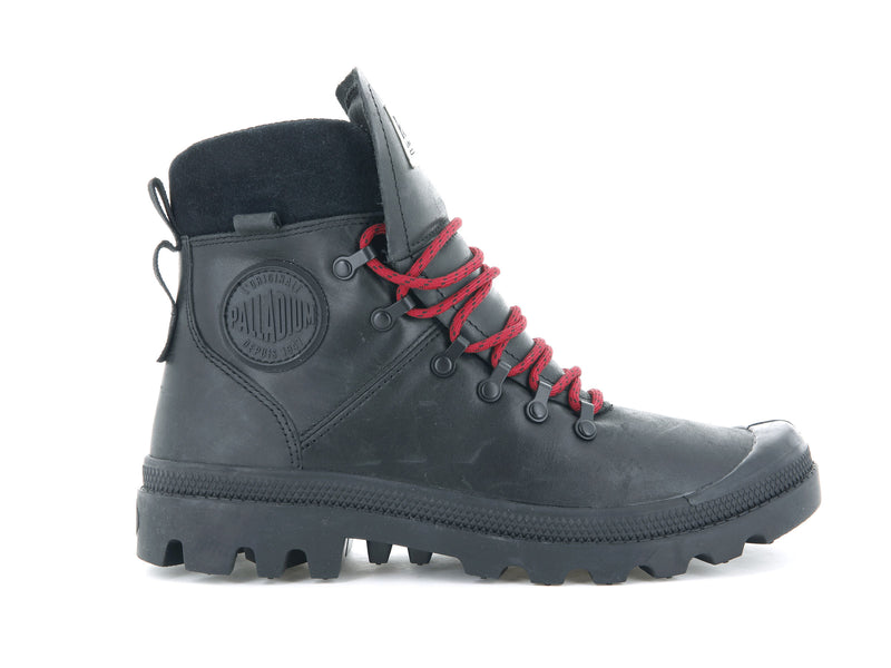 Black Men\'s Palladium Legion Hiker High Tops | 0143BZYFH